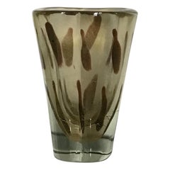 Seguso Vase Murano Glas 1950 Italien