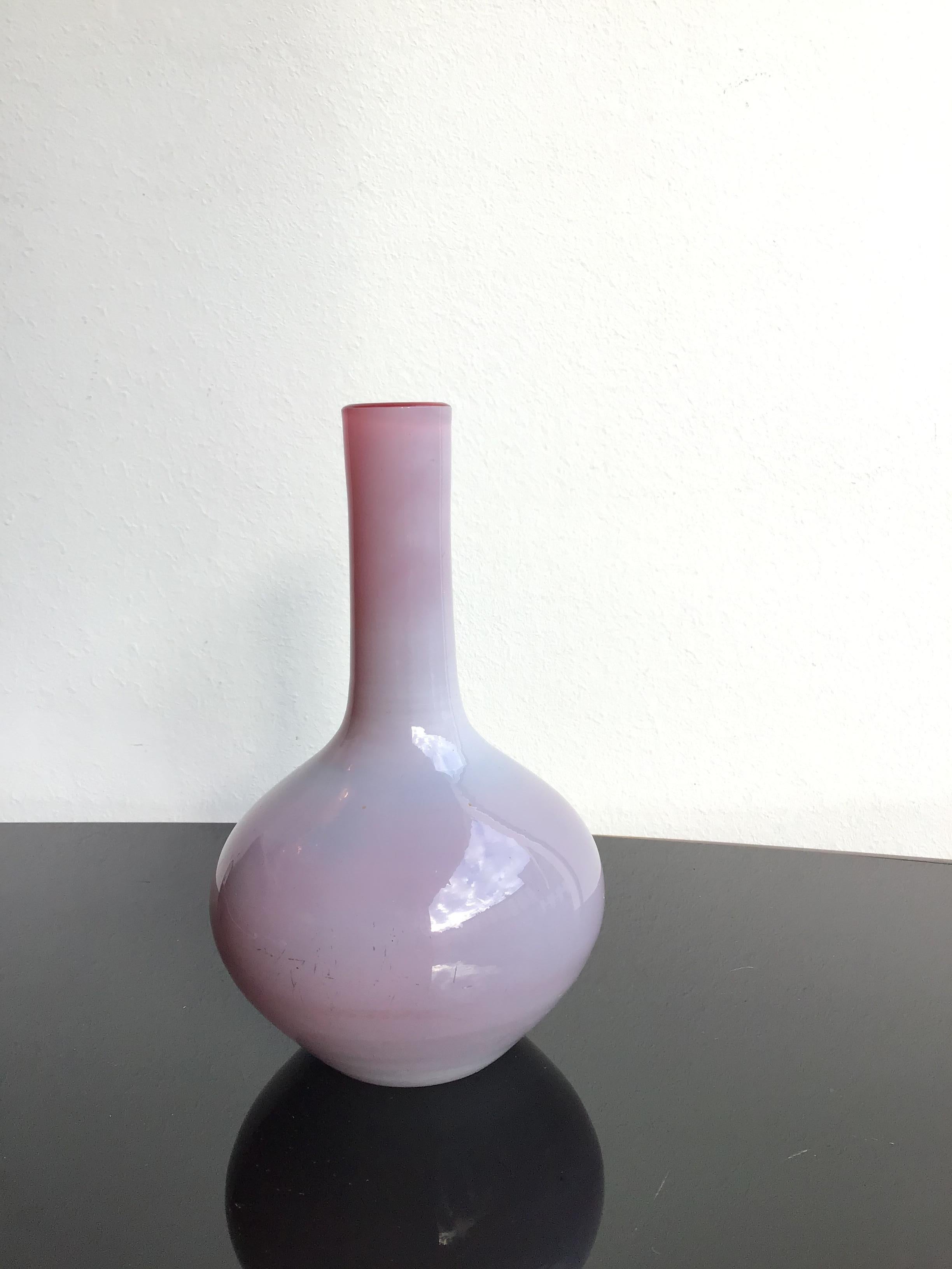 Vase Seguso en verre de Murano, 1955, Italie  Excellent état - En vente à Milano, IT