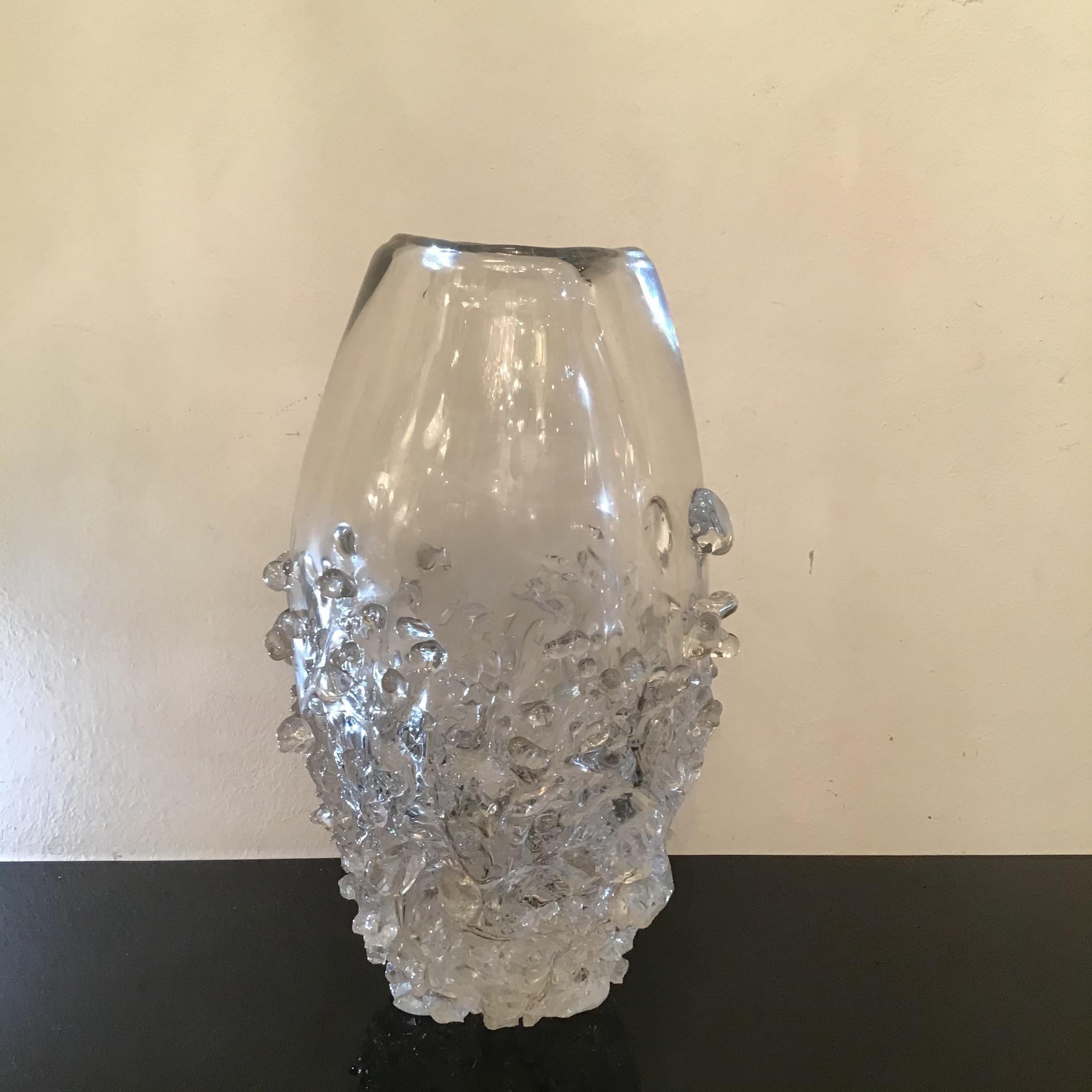Seguso Vase Murano Glass 1960 Italy  For Sale 5
