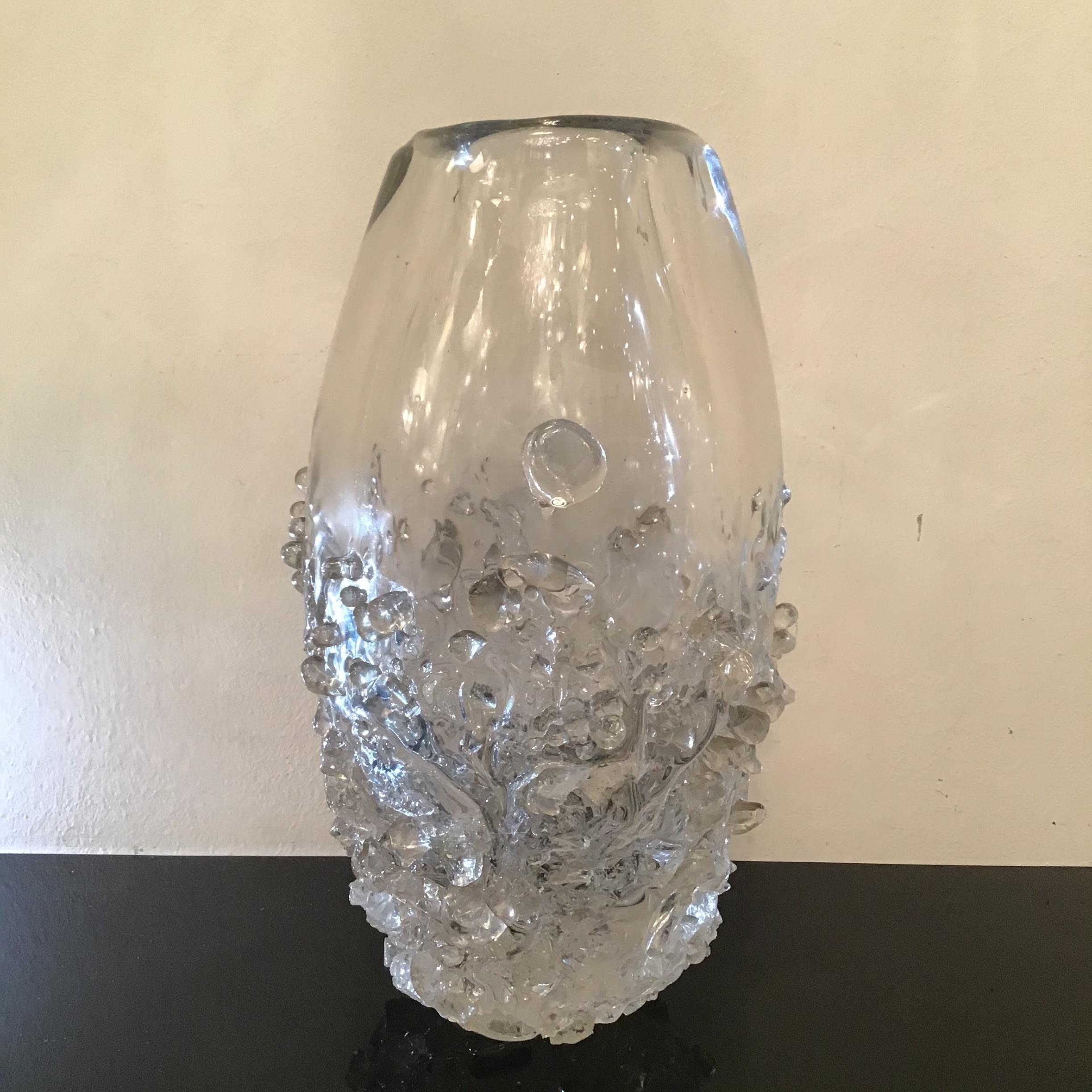 Seguso Vase Murano Glass 1960 Italy  For Sale 9