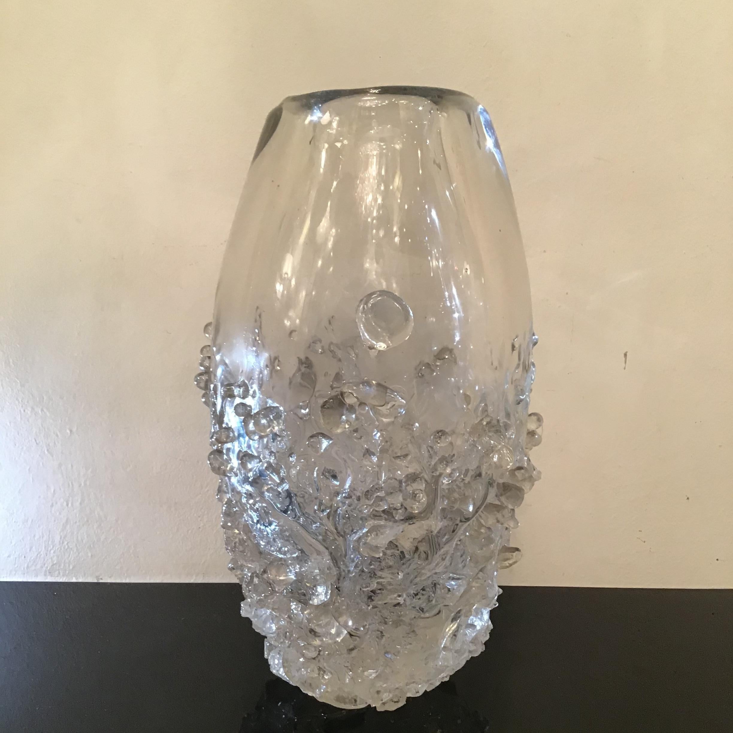 Seguso Vase Murano Glass 1960 Italy  For Sale 11
