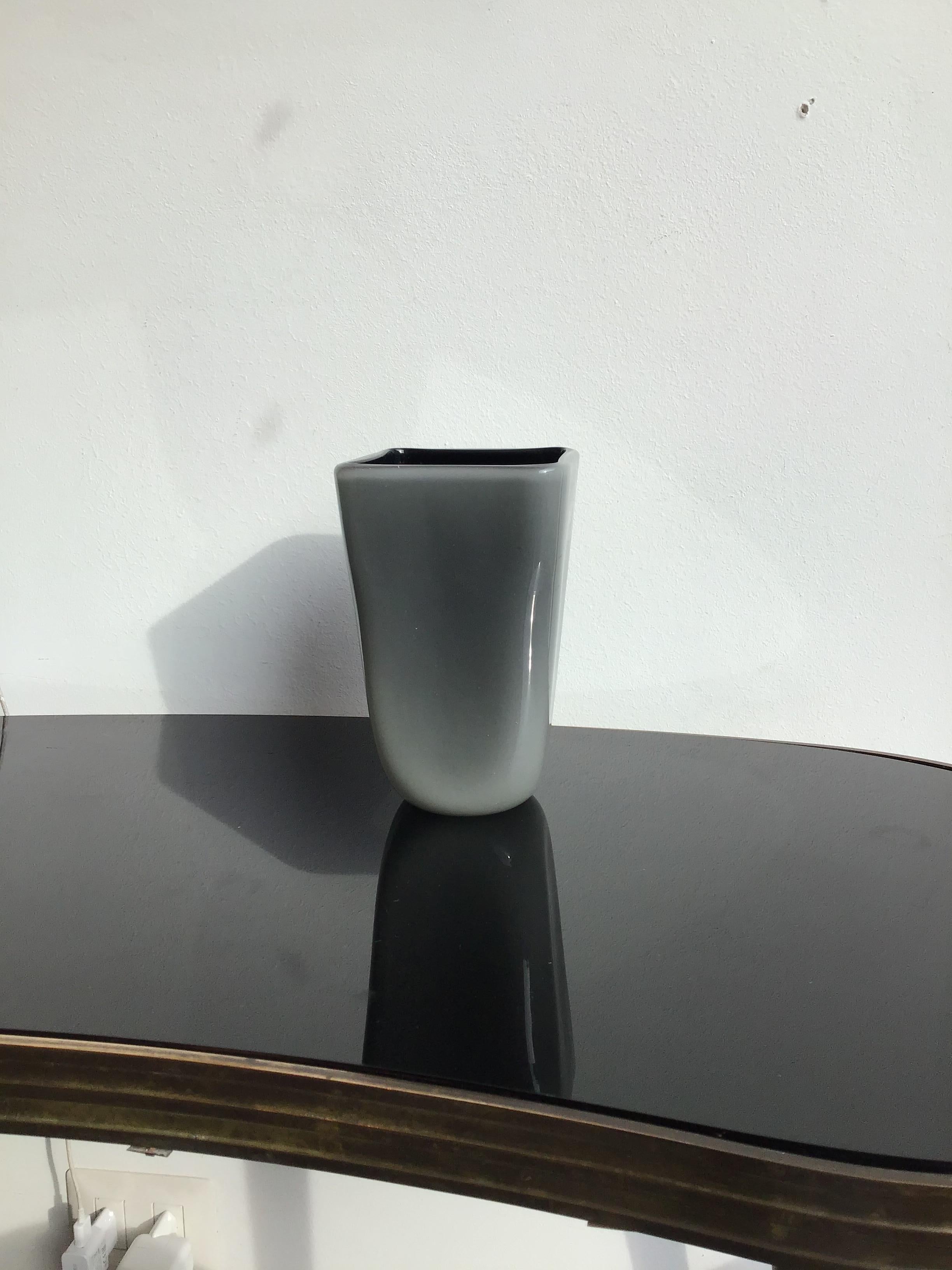 Seguso Vase Murano Glass, 1960, Italy In Distressed Condition For Sale In Milano, IT