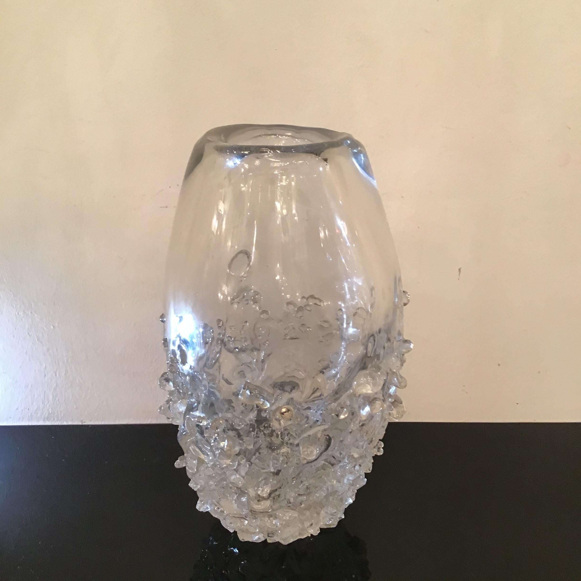 Mid-20th Century Seguso Vase Murano Glass 1960 Italy  For Sale