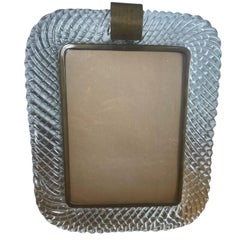 Seguso Venini Frame With Brass
