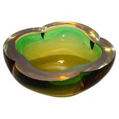 Seguso Vetri d'Arte 'attr. Ciotola in vetro di Murano Glass Sommerso 1960s