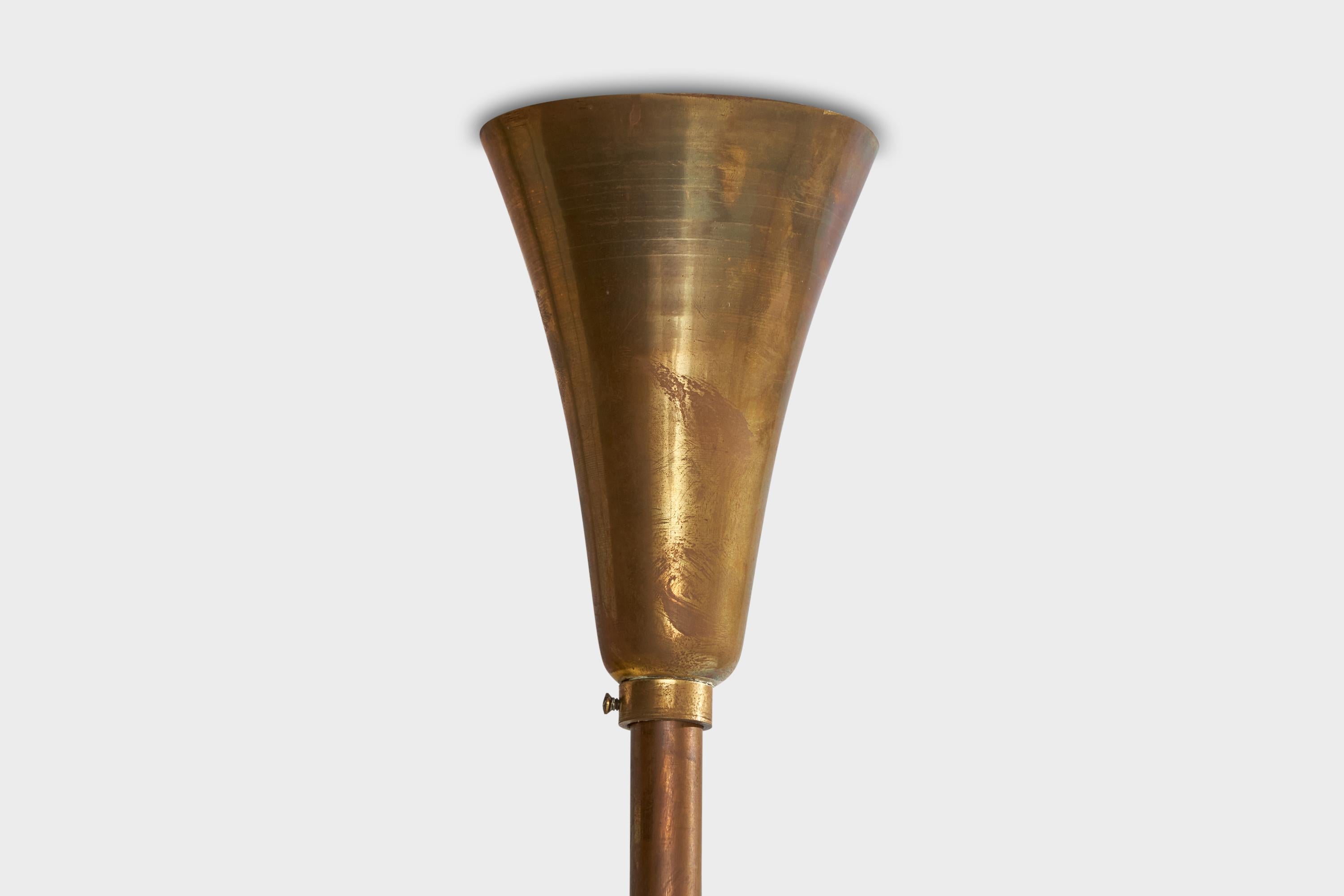 Seguso Vetri d'Arte Attribuzione, lampadario, vetro di Murano, ottone, Italia, anni '30 in vendita 4