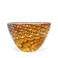 Seguso Vetri d'Arte Carnevale Ciotola Multicolor Murano