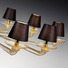 Seguso Vetri d`Arte Coloniale Chandelier Murano Glass