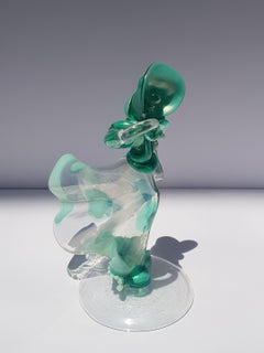 Seguso Vetri d'Arte Weibliche Figur Frau Skulptur Cappellin Venini Soffiato Glas