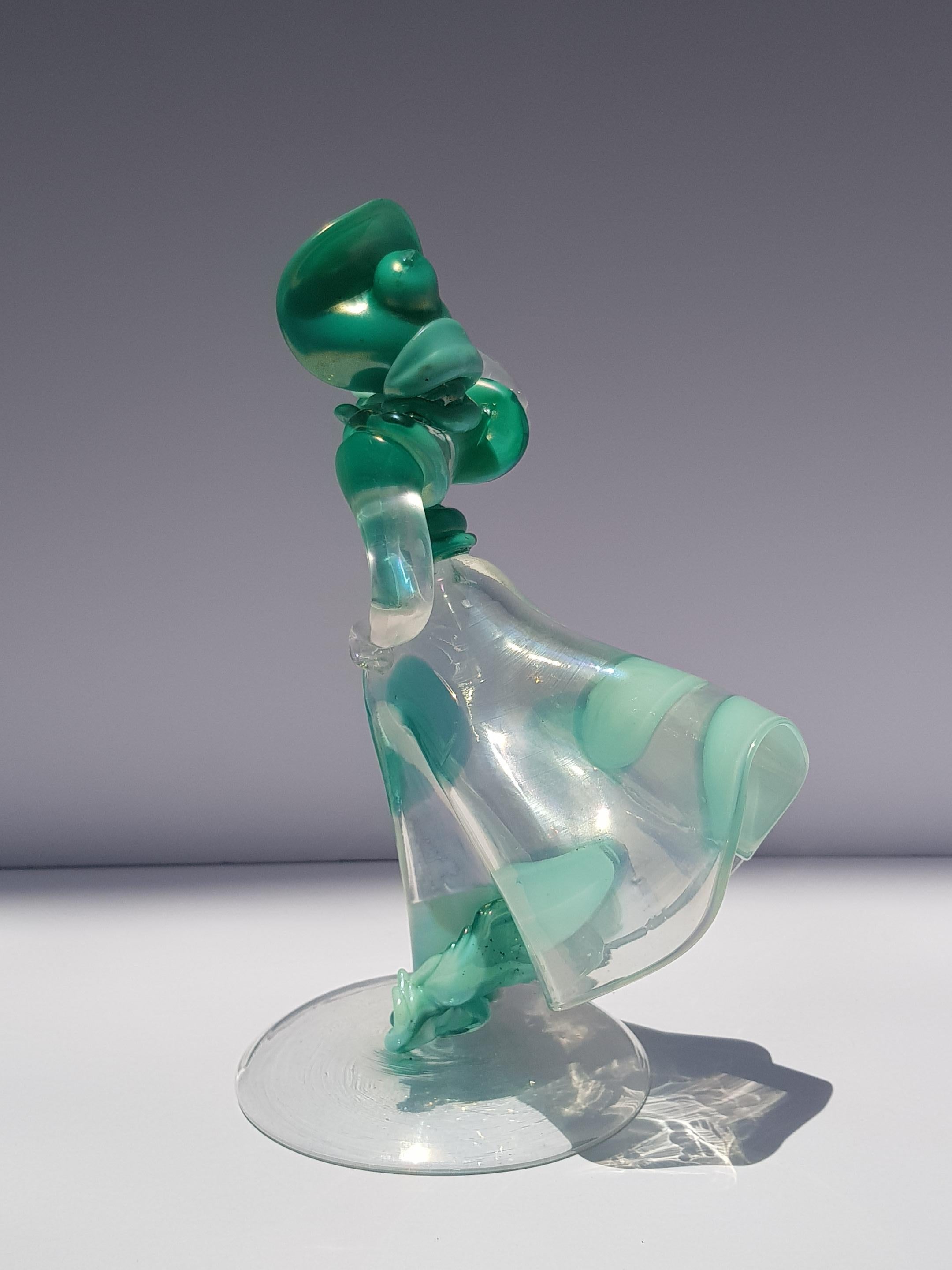 Seguso Vetri d'Arte Figura femminile Donna Scultura Cappellin Venini Soffiato Glas In condizioni buone in vendita a Palm Beach, FL