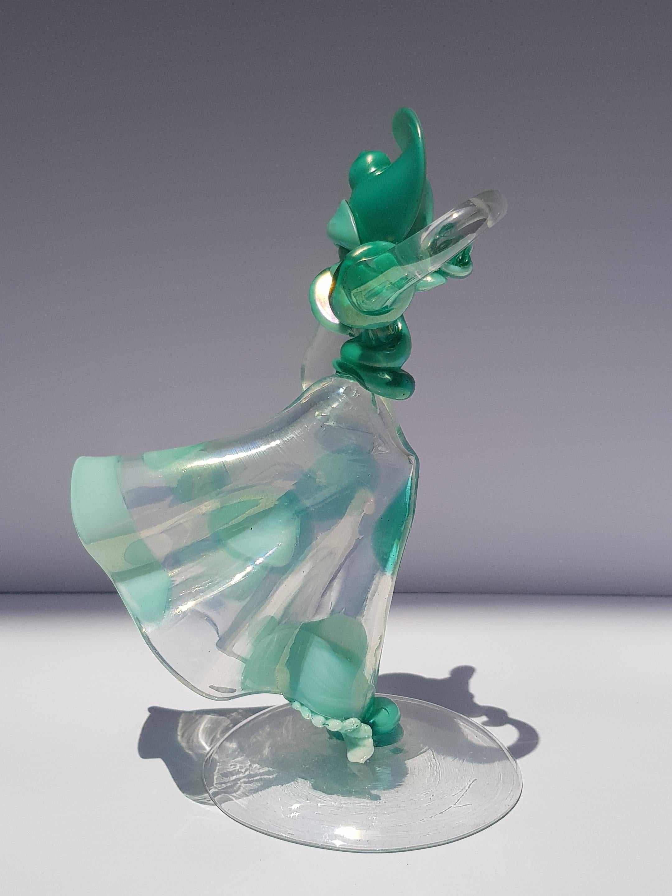 Vetro Seguso Vetri d'Arte Figura femminile Donna Scultura Cappellin Venini Soffiato Glas in vendita