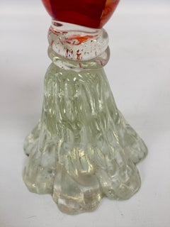 Seguso Vetri d'Arte Flavio Poli Murano Glass Red Fish, circa 1950