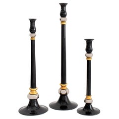 Seguso Vetri D'Arte Glass Candlesticks, 3