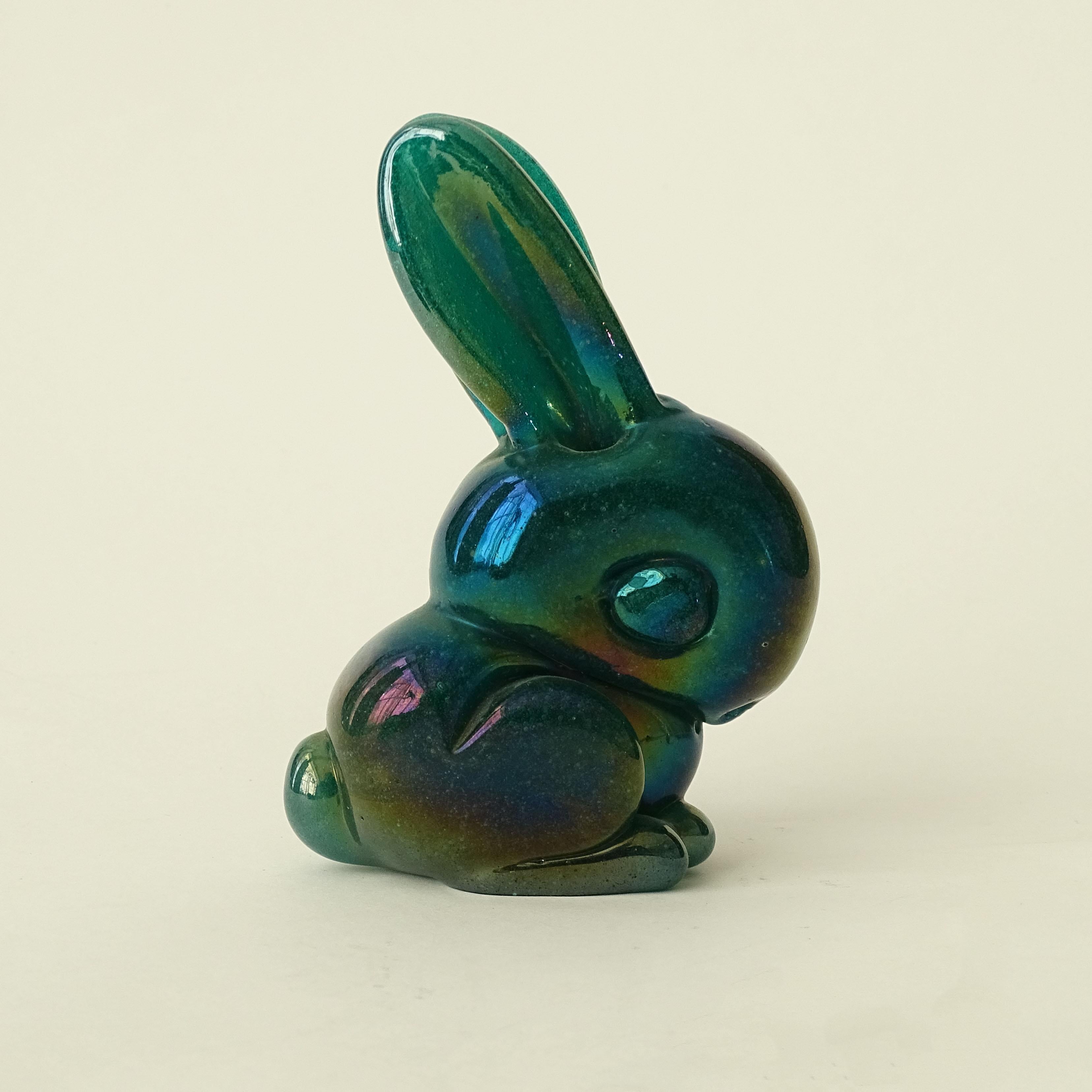 Vetro di Murano Seguso Vetri d'Arte Greene & Greene Greene & Greene, coniglio in vetro di Murano, Italia anni '40
