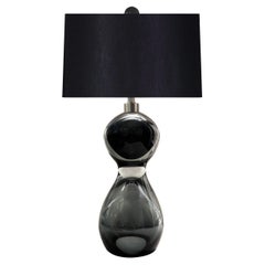 Seguso Vetri d'Arte Lámpara de mesa Incalmo Cristal de Murano transparente/gris/negro