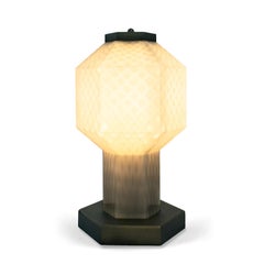 Seguso Vetri d'Arte Lampe Lvse Cased Opaque Gray Murano Glass