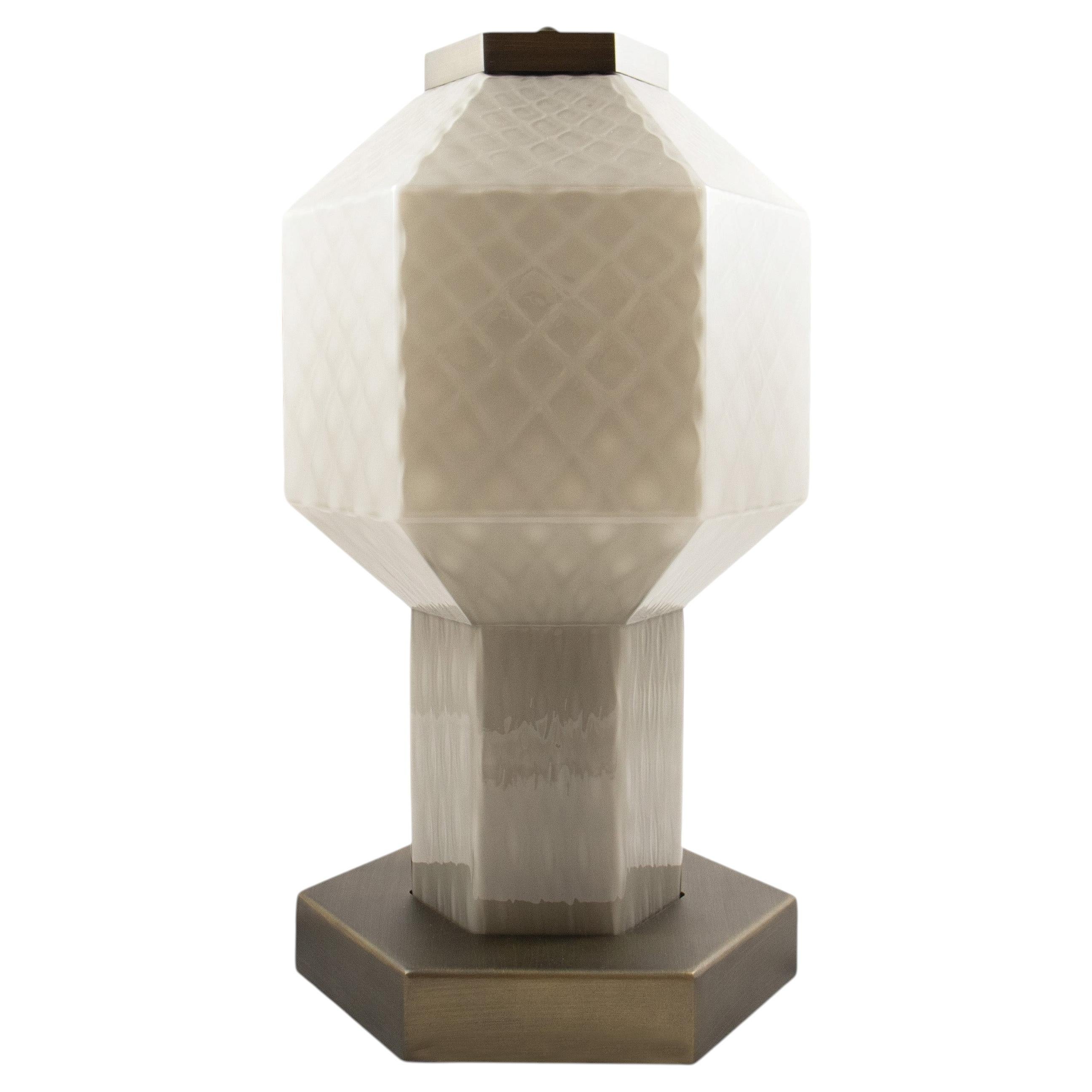 Seguso Vetri d'Arte Lampe Lvse Cased Opaque Gray Murano Glass