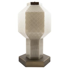 Seguso Vetri d'Arte Lampe Lvse Cased Opaque Gray Murano Glass