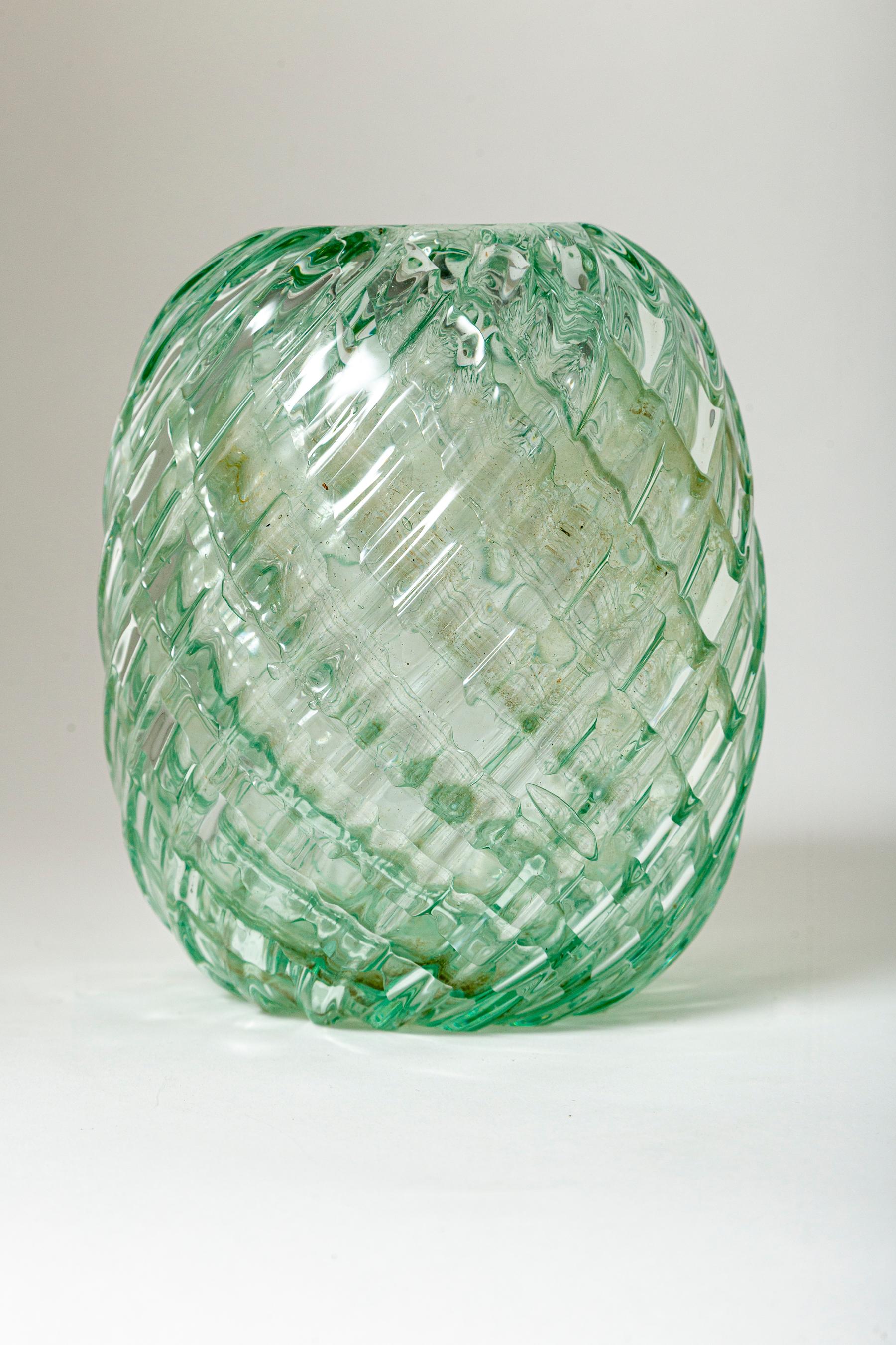 Italiano Seguso Vetri d'Arte , Vaso Modello 5730 Disegnato da Flavio Poli, 1939 in vendita