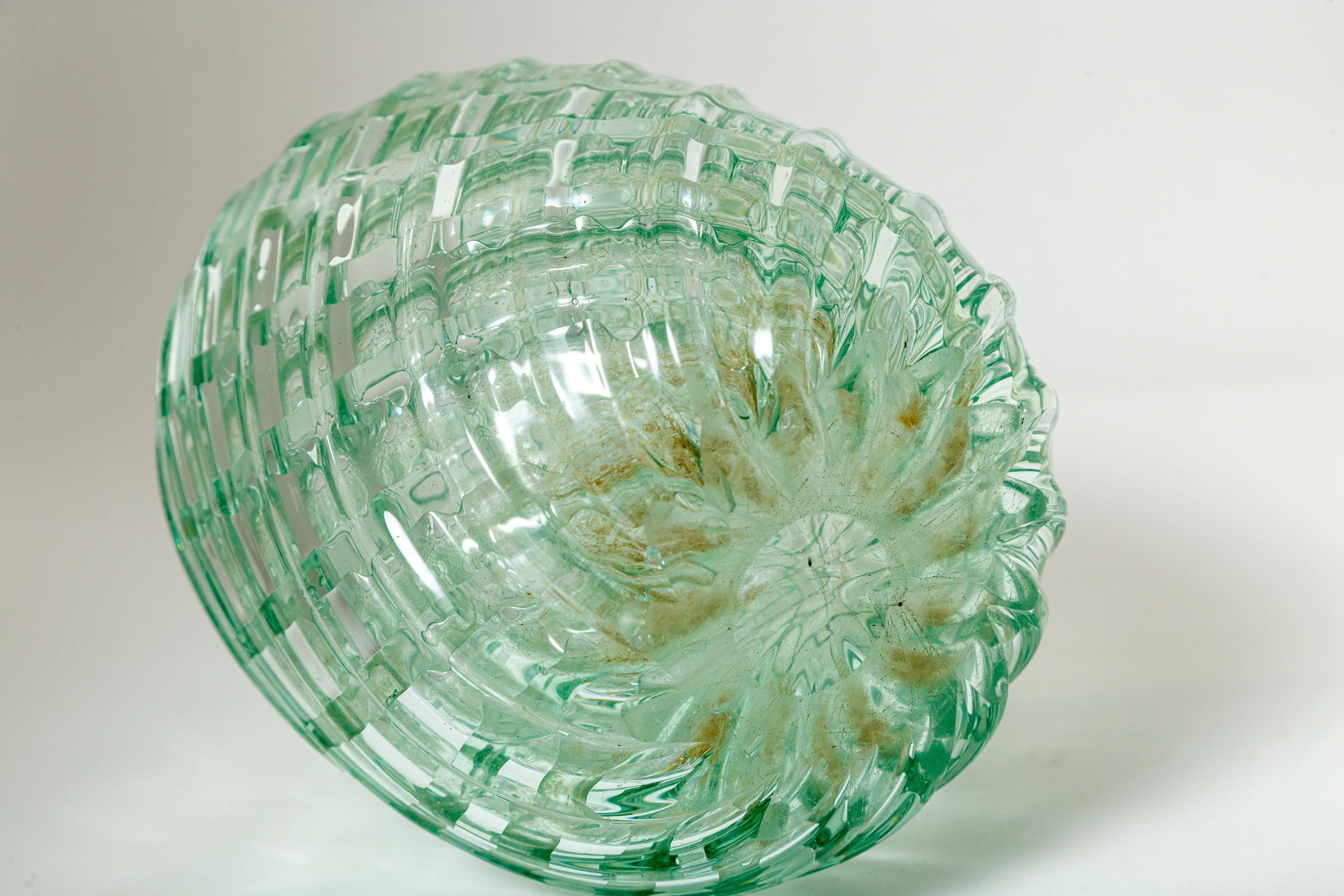 Seguso Vetri d'Arte , Vaso Modello 5730 Disegnato da Flavio Poli, 1939 In condizioni buone in vendita a Westport, CT