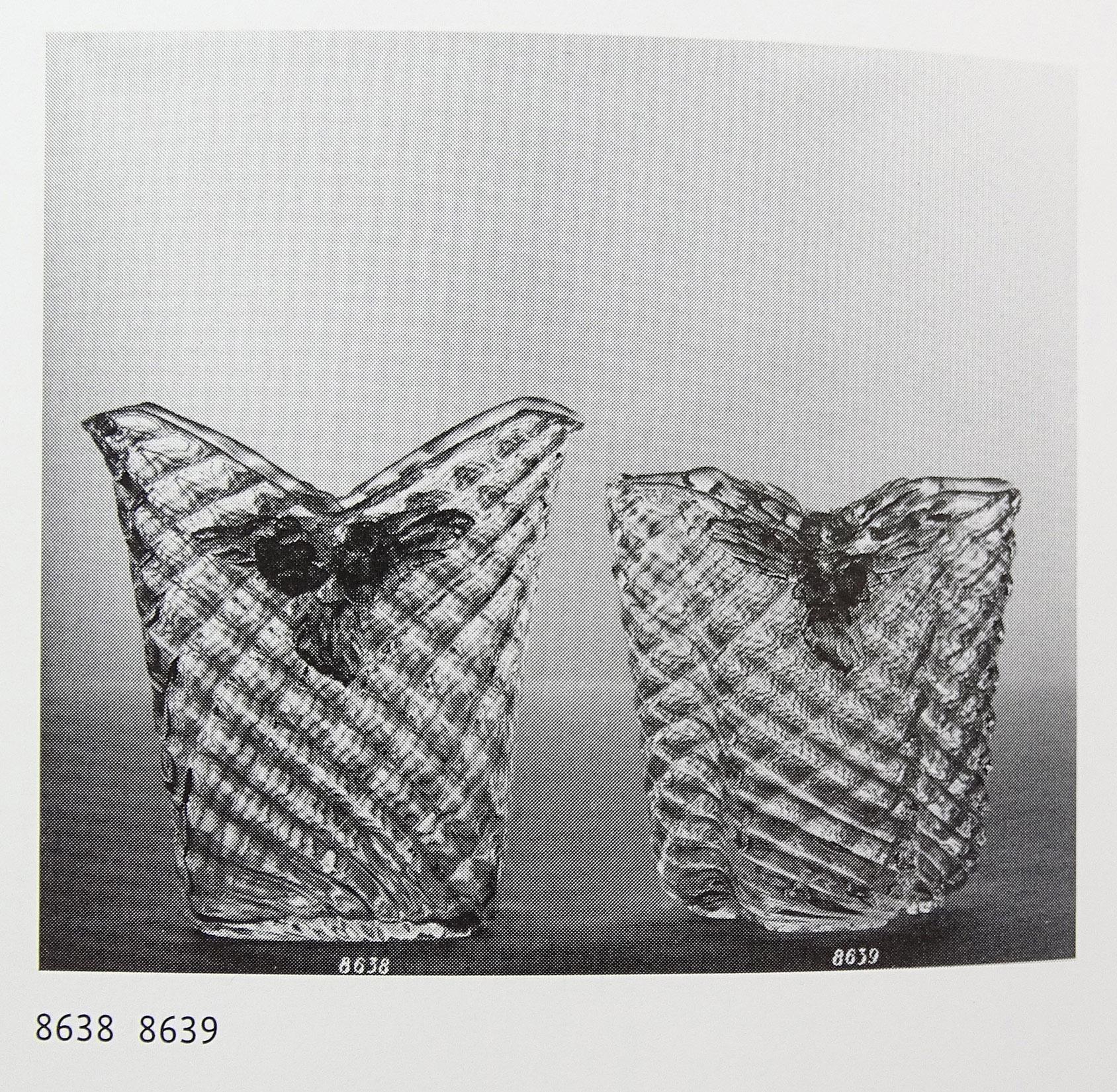 Seguso Vetri d'Arte Murano-Blumenvase aus gestepptem italienischem Kunstglas mit Diamanten in Gold (20. Jahrhundert) im Angebot