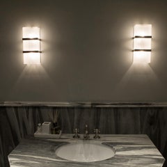 Seguso Vetri d'Arte Murano Cubo Sconce