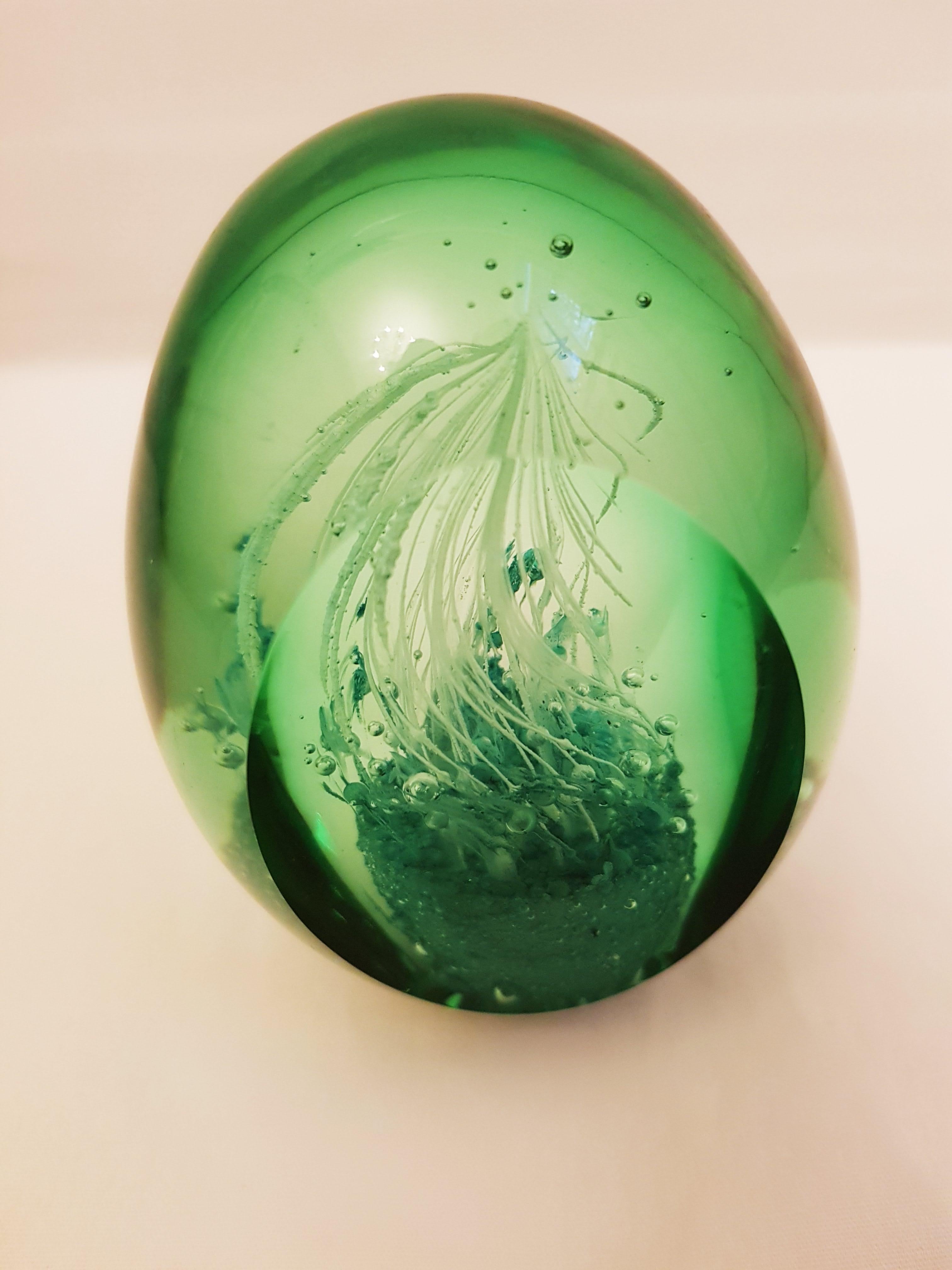 Seguso Vetri D'arte Murano Glass Faceted Paperweight For Sale 1