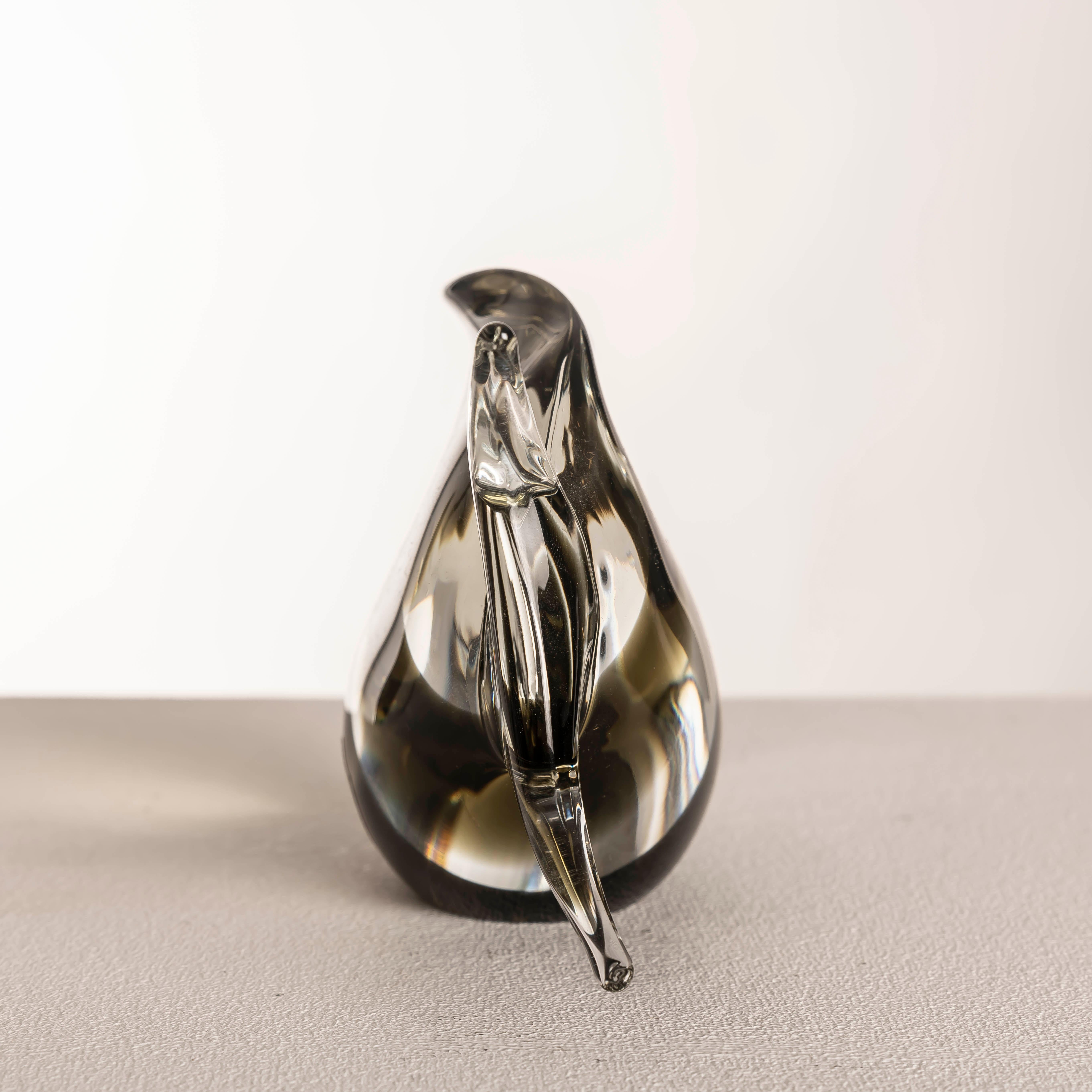 Mid-Century moderno Scultura di pesce in vetro di Murano di Seguso Vetri d'Arte con etichetta originale, Italia anni '60 in vendita