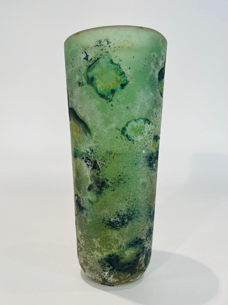 Italian Seguso Vetri dArte Murano glass green circa 1950 