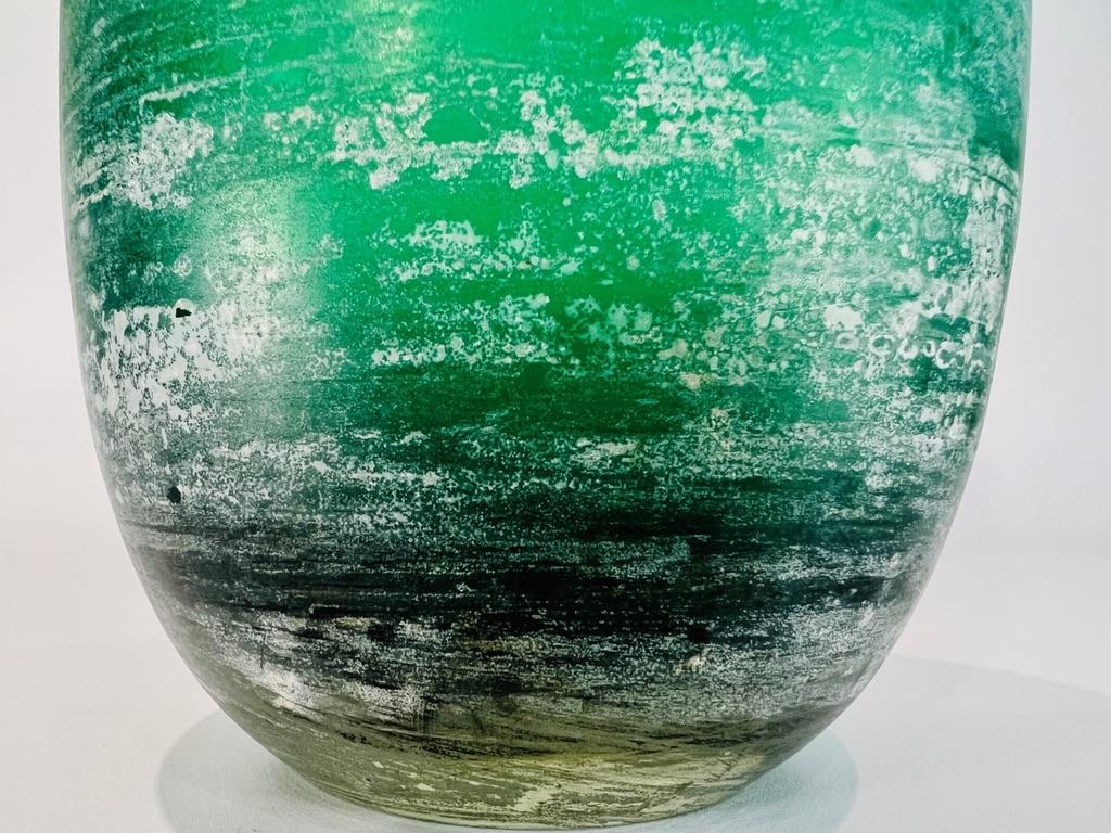 Vase en verre de Murano vert 