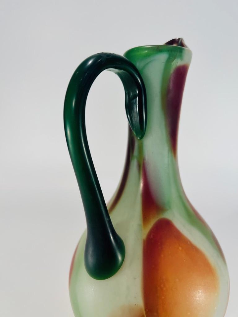 International Style Seguso Vetri d'Arte Vaso in vetro di Murano multicolore circa 1950 in vendita