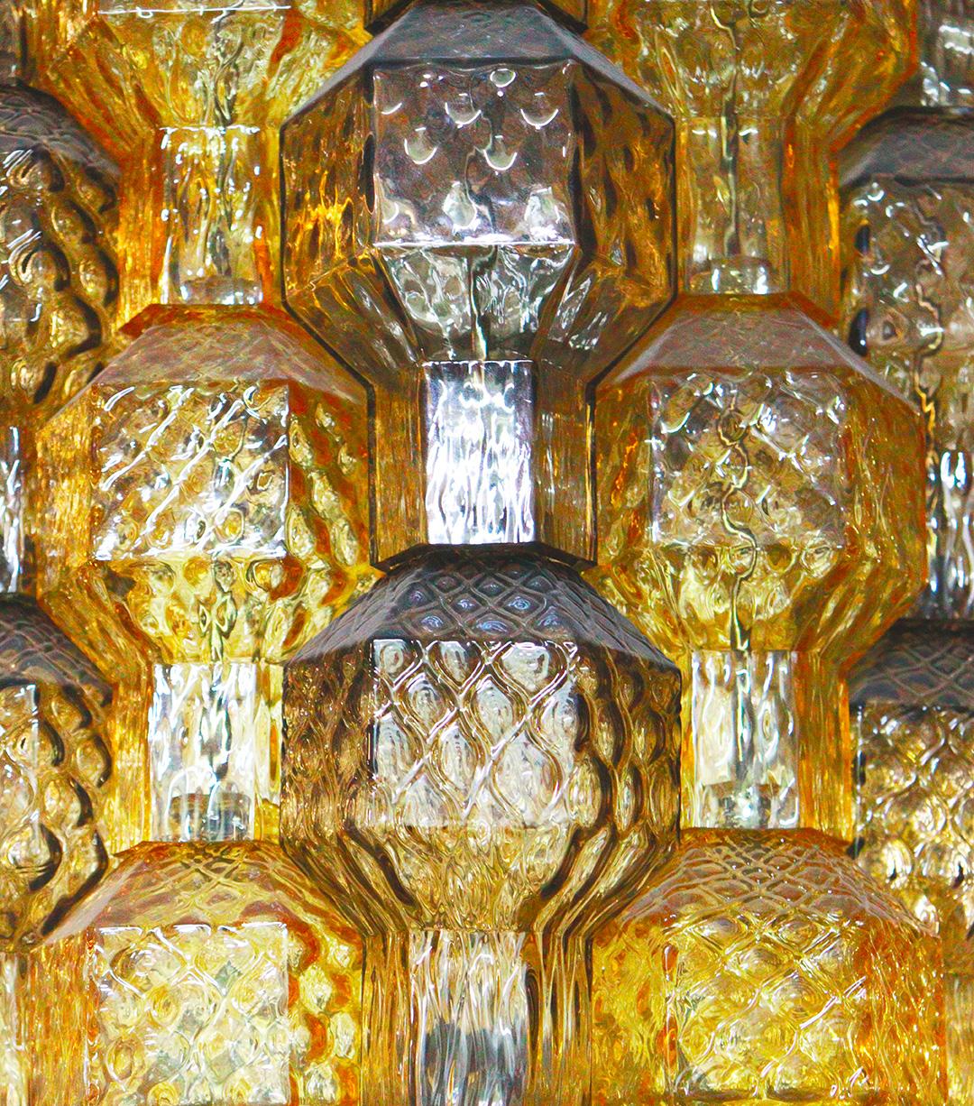 Vetro soffiato Apparecchio di illuminazione Seguso Vetri d'Arte in vetro di Murano Poliesaedri in vendita