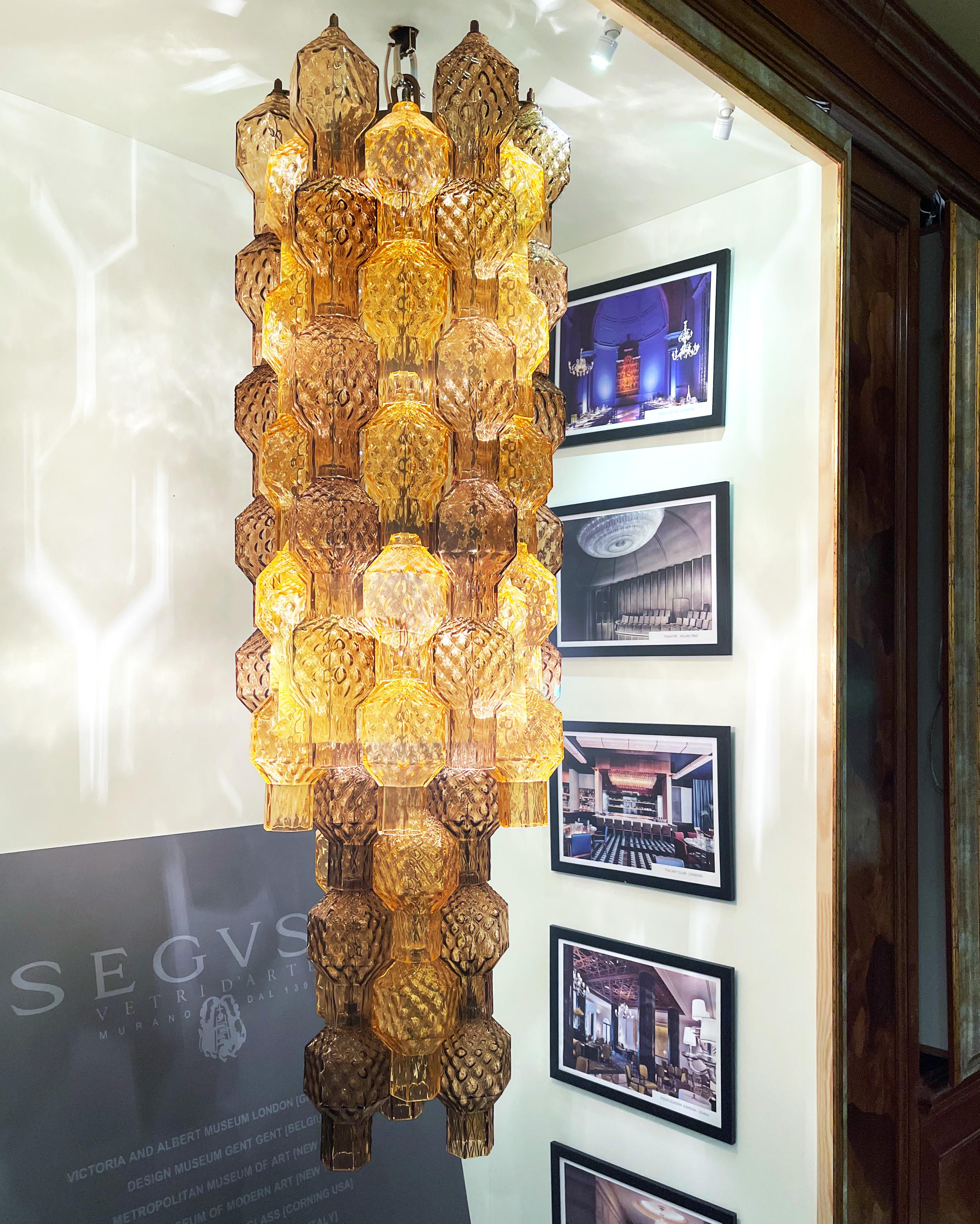Apparecchio di illuminazione Seguso Vetri d'Arte in vetro di Murano Poliesaedri in vendita 1