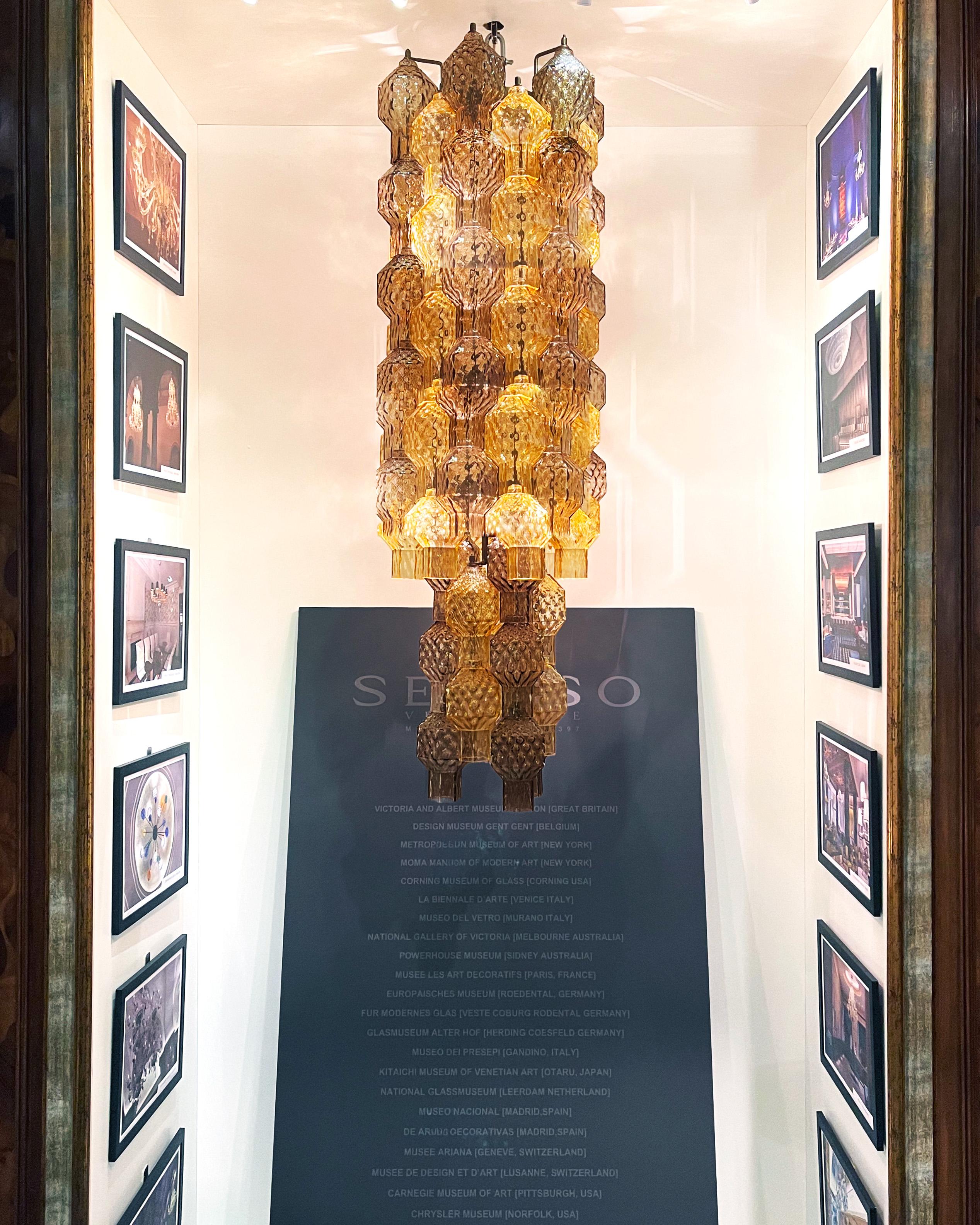 Apparecchio di illuminazione Seguso Vetri d'Arte in vetro di Murano Poliesaedri in vendita 2