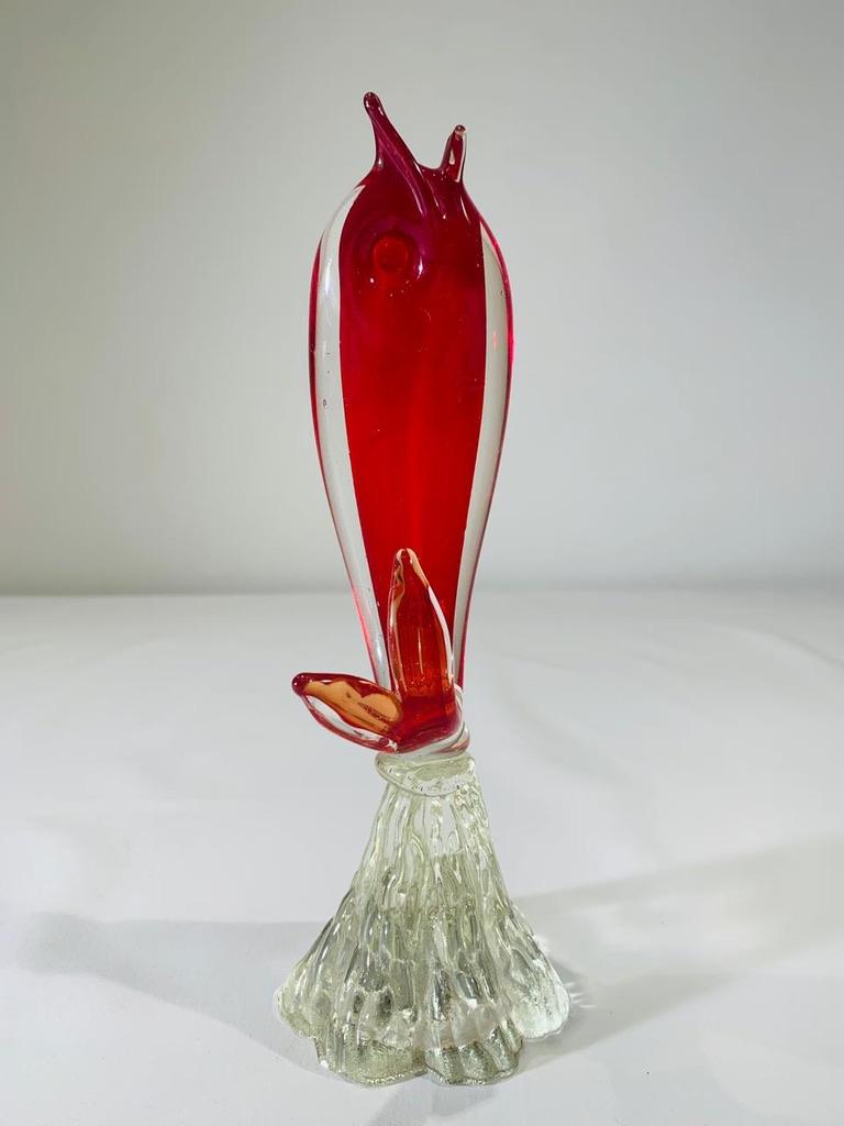 Seguso Vetri dArte Pez rojo de cristal de Murano circa 1950 Otro en venta
