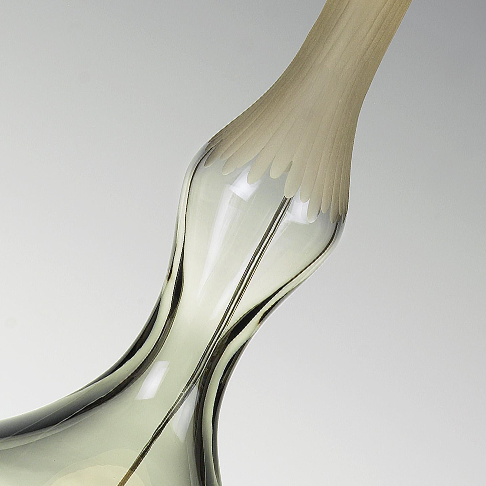 italien Seguso Vetri d'Arte Murano Glass Sommerso Lampe de table en vente