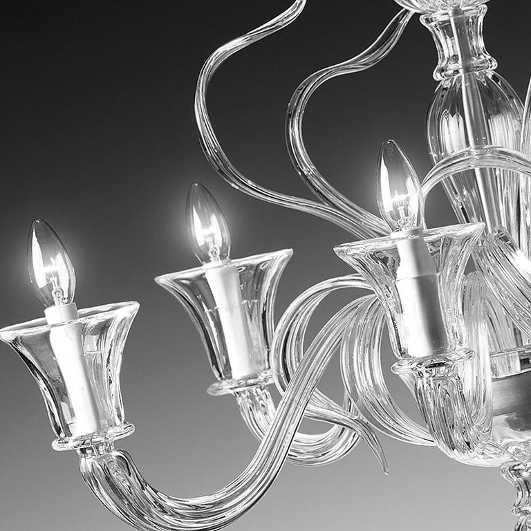 Seguso Vetri d'Arte Vento de cristal de Murano 10 Luces Italiano en venta