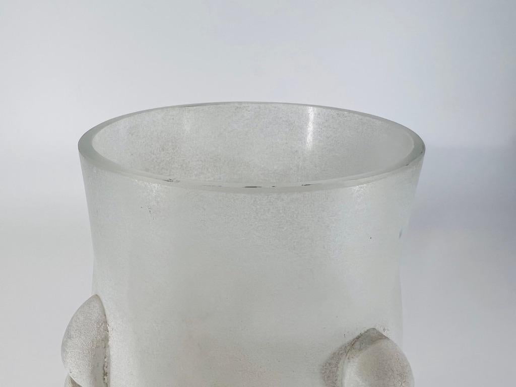 Seguso. Vetri d'Arte Vaso in vetro di Murano bianco 