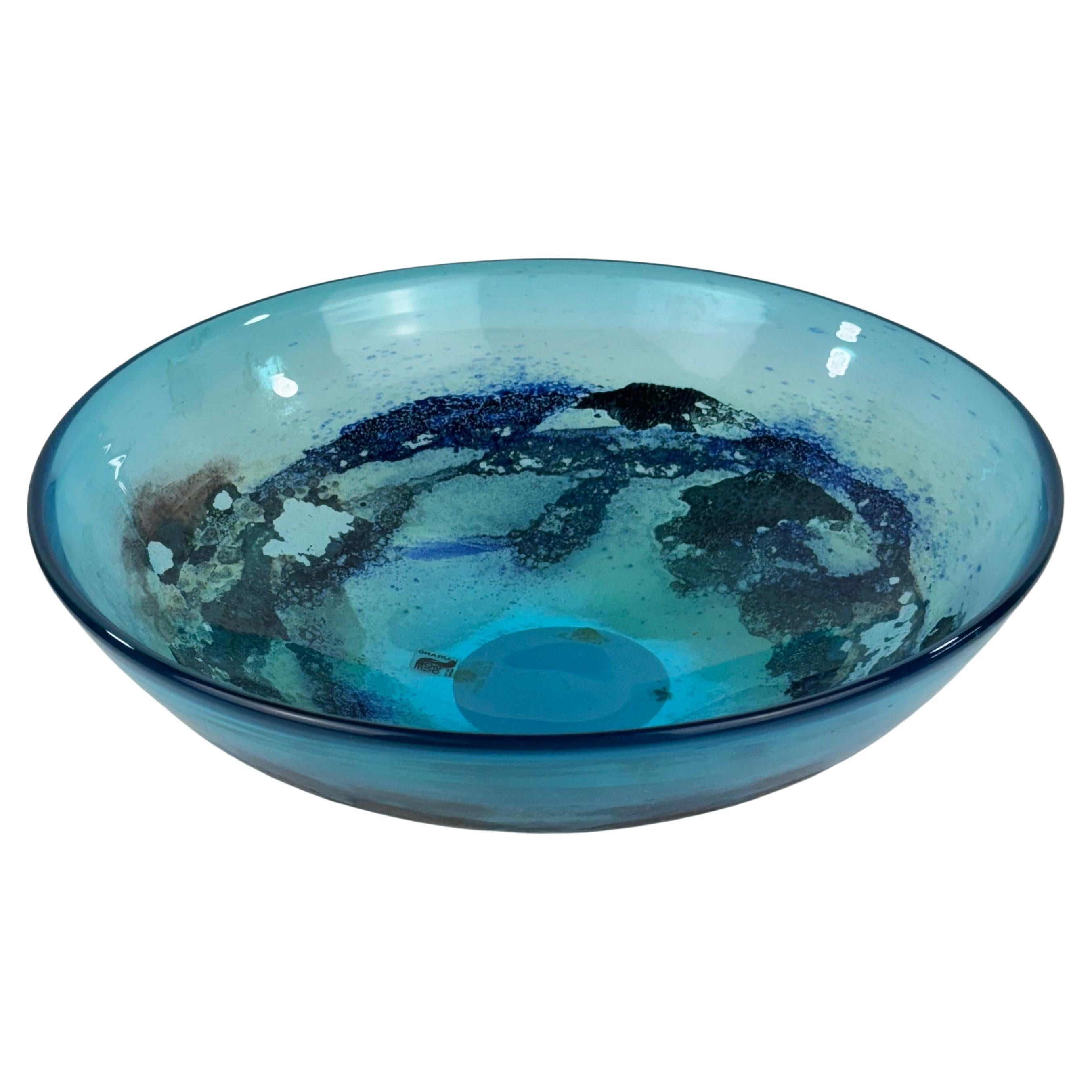 Seguso Vetri d'Arte, Murano - Grand bol de centre de table en verre, années 1980
