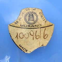 Seguso Vetri d'Arte Murano Opal Blue Italian Art Glass Pig Figurine Sculpture