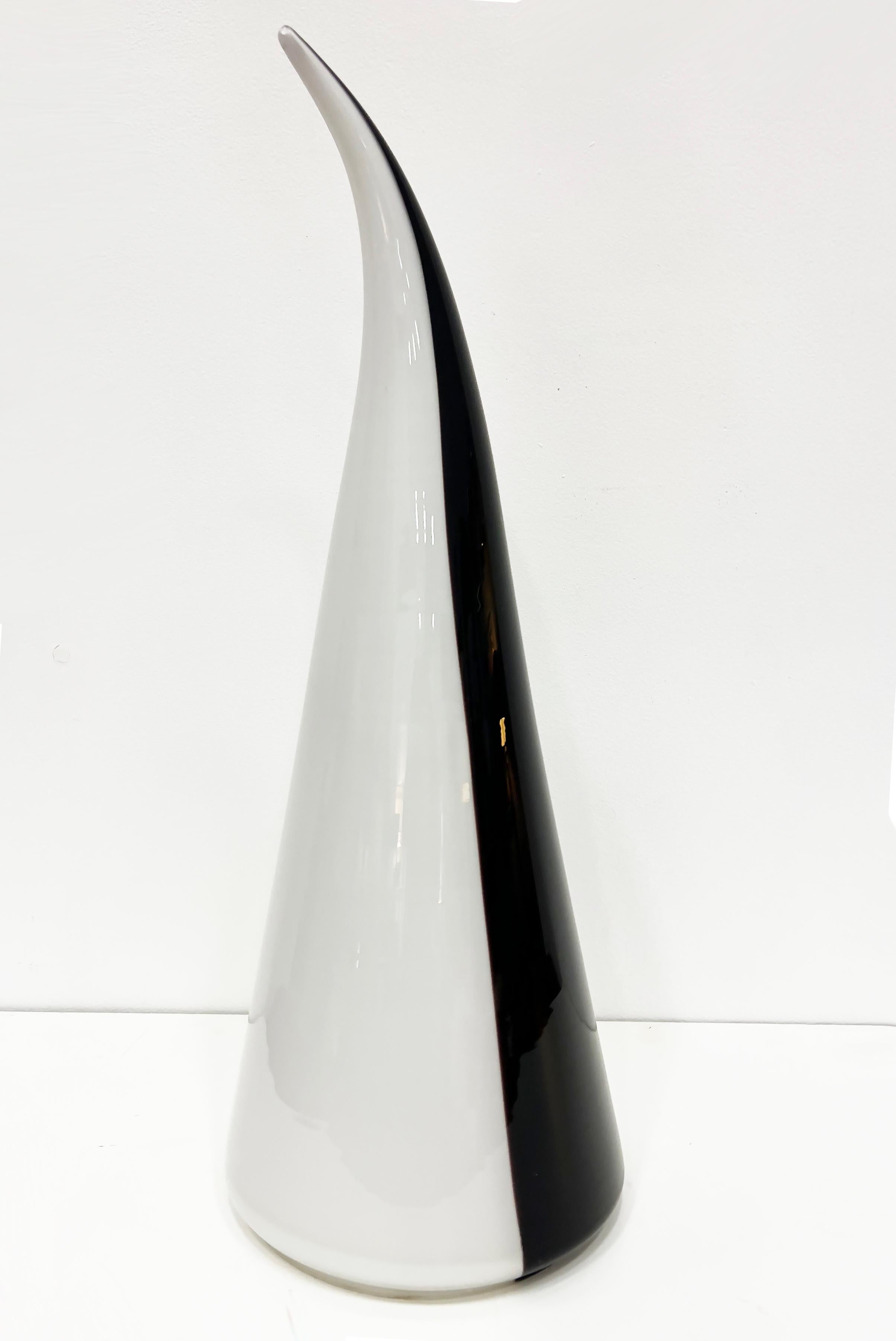 Seguso Vetri d'Arte Murano-Skulptur-Tischlampe, Italien 1960 (Glaskunst) im Angebot