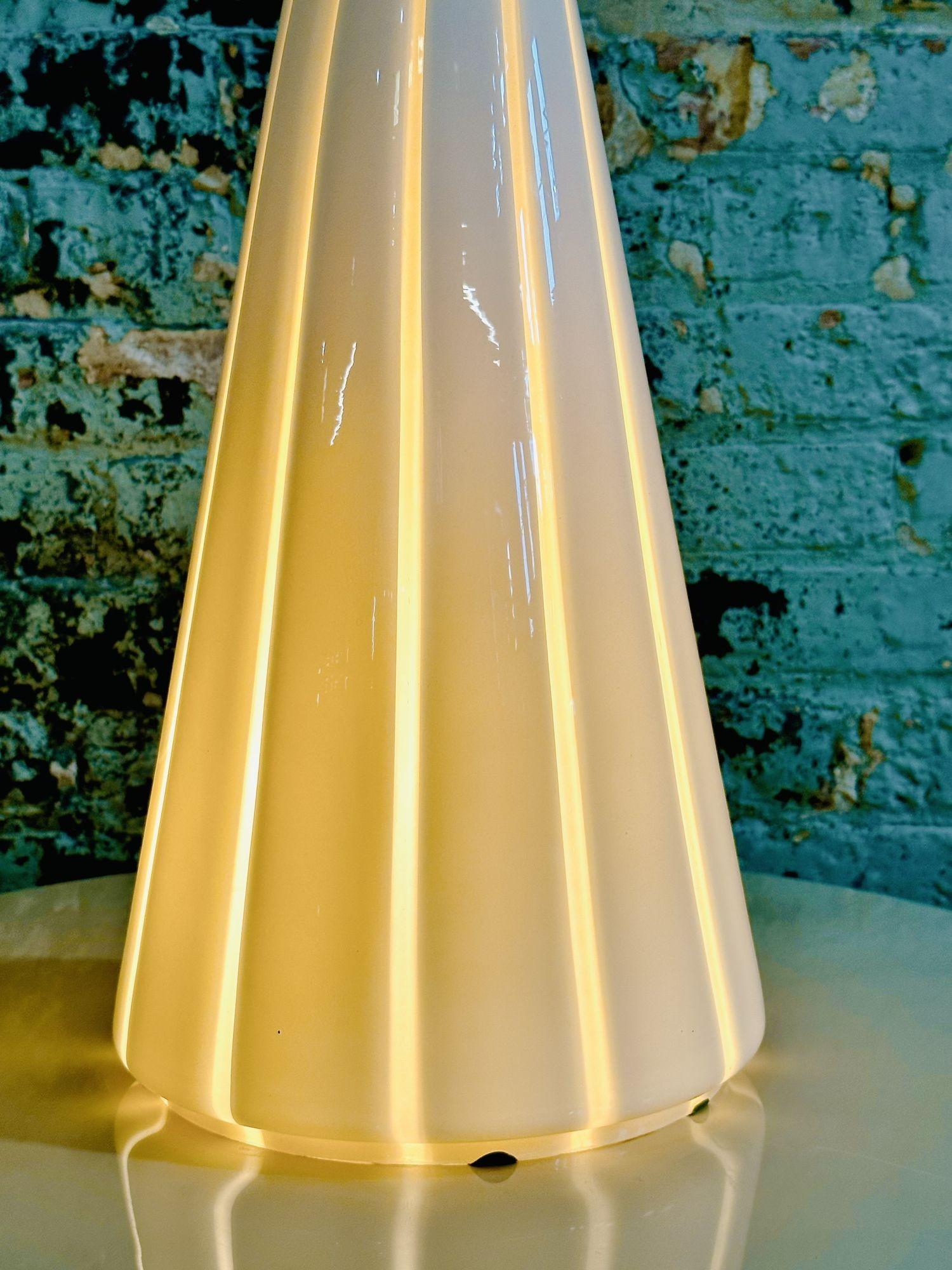Lampe de bureau sculpturale Seguso Vetri d'Arte Murano, Italie, 1960 en vente 1
