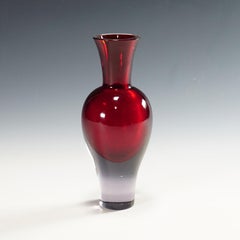 Seguso Vetri d'Arte Murano Sommerso Glass Vase, 1960s