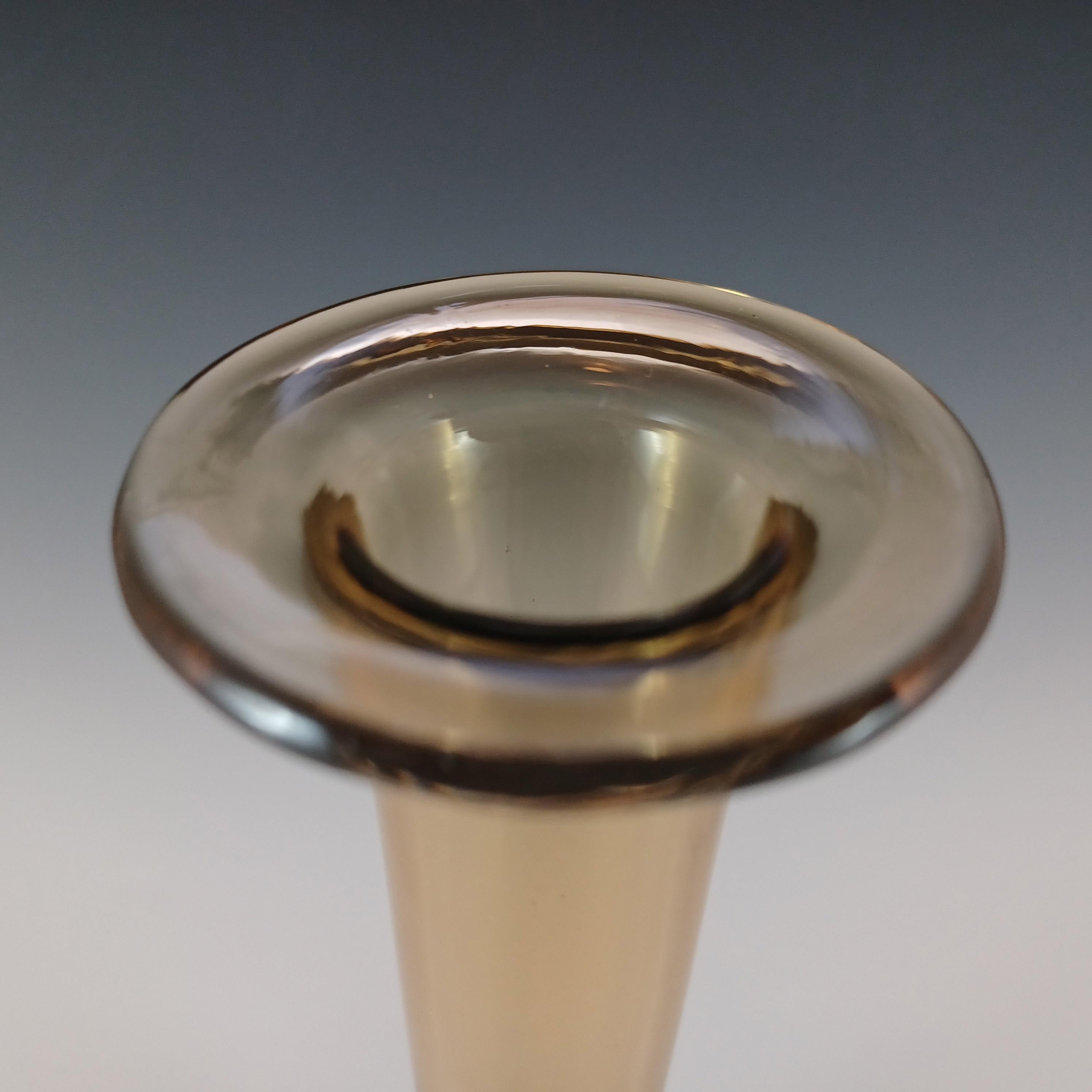 Seguso Vetri d'Arte Murano Sommerso Uranium Glass Bottle Vase - Pinzoni 1