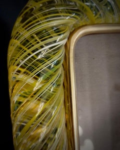 Seguso Vetri d'Arte Marco de cristal amarillo de Murano de mediados de siglo, 1970