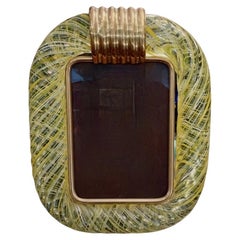 Seguso Vetri d'Arte Murano Colore Giallo Cornice per quadri del Medioevo, 1970