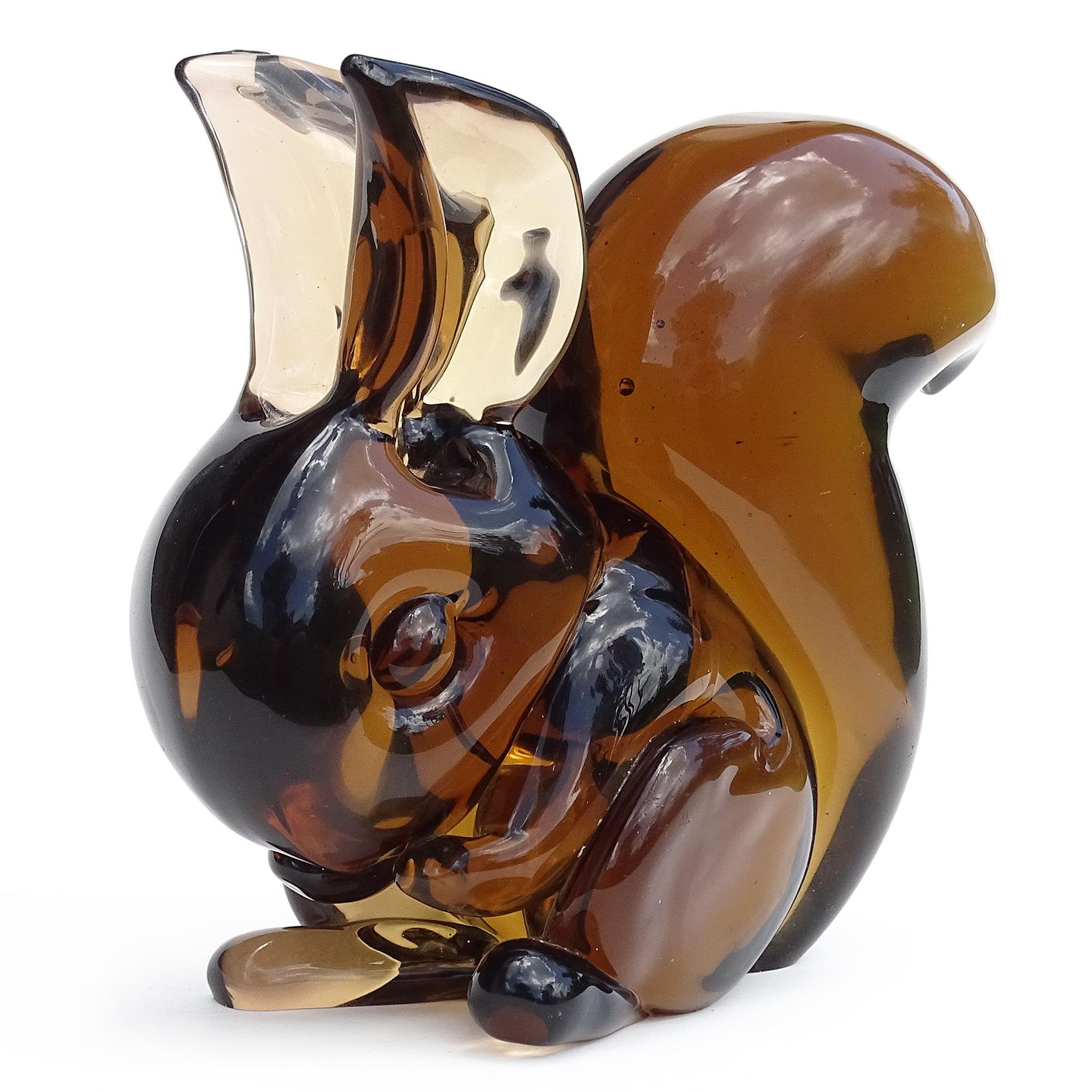 glass squirrel figurine