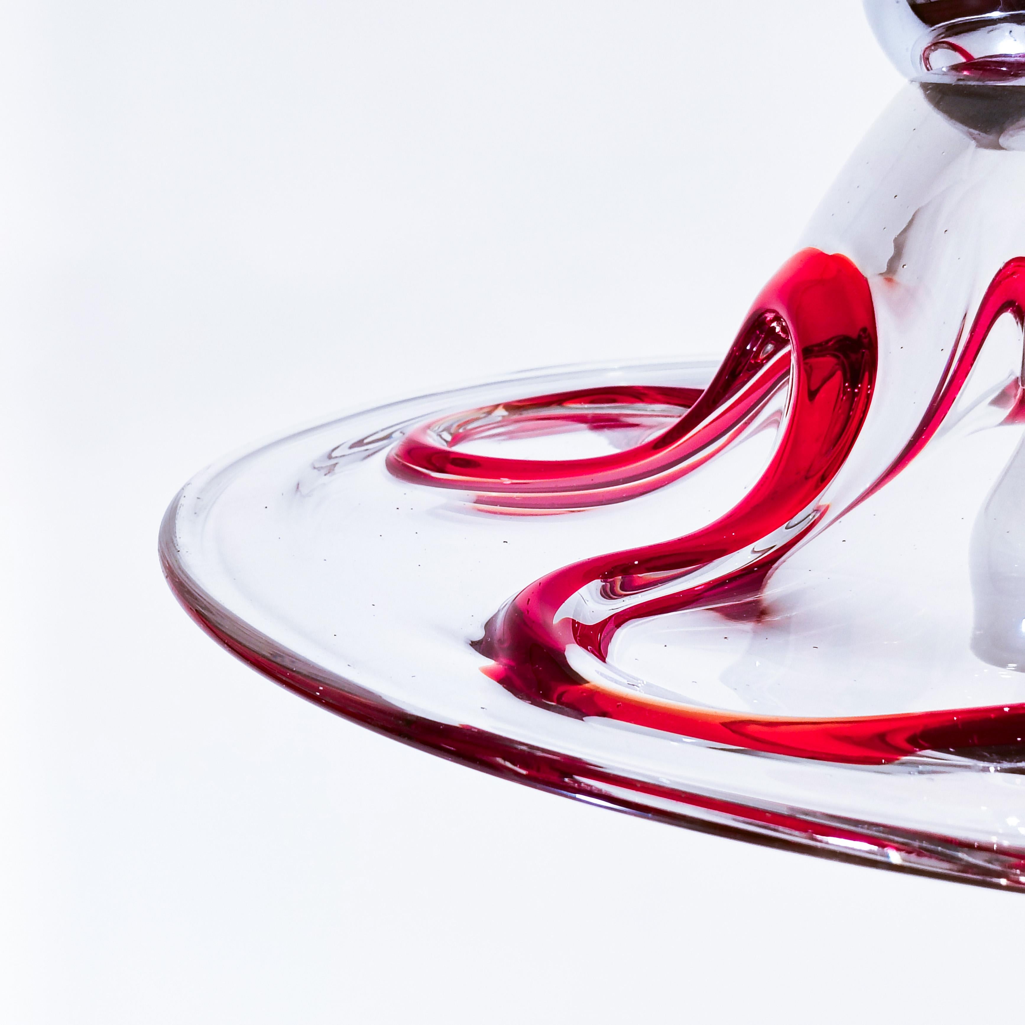 Seguso Vetri d'Arte. Postmoderne Murano-Glas-Pendelleuchte, Italien, 1980er Jahre im Angebot 6