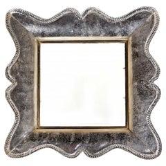 Seguso Vetri d'Arte Rare & Important Smoked Glass Mirror, Italy, 1940s