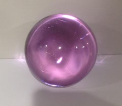 Seguso Vetri d'Arte Signed Murano Decanter by Flavio Poli Monumental in Purple